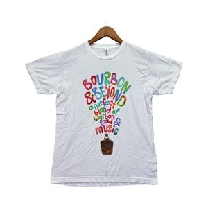 Tultex White Short Sleeve Graphic Tee with Multicolor 'Bourbon & Beyond' Design